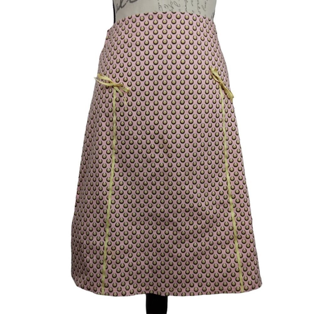 Vintage Pink Cotton Blend Stretch Skirt Made USA | Size S